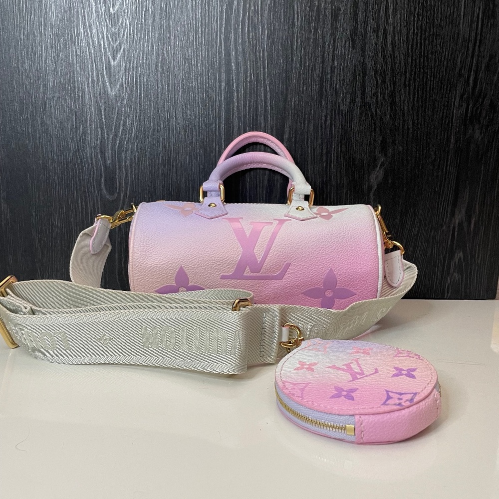 Louis Vuitton / Sunrise Pastel Monogram Coated Canvas Papillon BB Gold Hardware